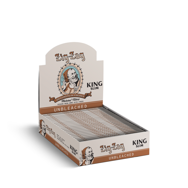 Zig-Zag 1 1/4 Unbleached Rolling Papers - Vintage