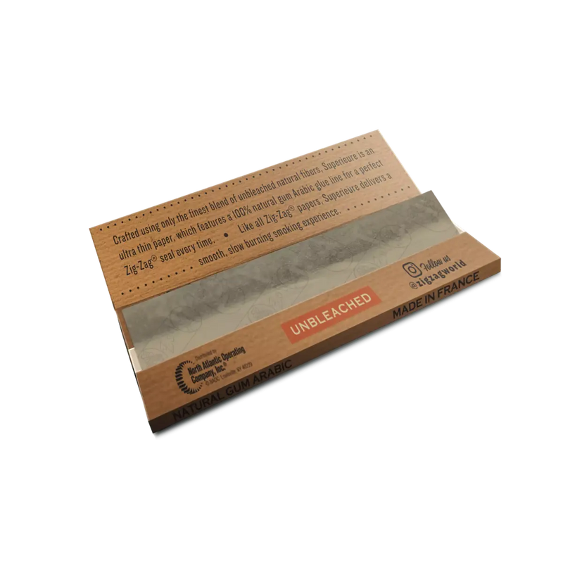 Zig-Zag Unbleached Paper Display - 1 1/4 & King Slim
